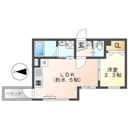 Infina岐阜の物件間取画像